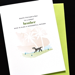 Father' Day  " Brother "  FD161 Greeting Card