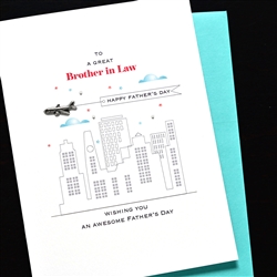 Father' Day  " Brother In Law "  FD162 Greeting Card