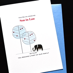 Father' Day  " Son In Law "  FD166 Greeting Card