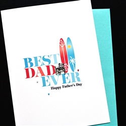 Father' Day  " Bull Dog "  FD174 Greeting Card