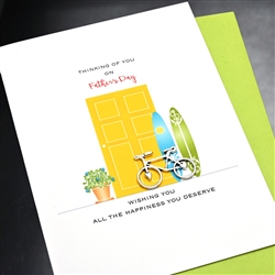 Father' Day  " Bicycle "  FD93 Greeting Card