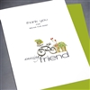 Friendship " Bicycle, Amazing Friend "  FR131 Greeting Card