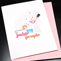 Friendship  " Judge People "  FR168 Greeting Card