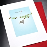 Friendship " Hummingbird & Branch "  FR174 Greeting Card