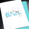Friendship " Cat & Scooter "  FR182 Greeting Card
