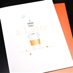 Missf You " Latte "  FR191 Greeting Card