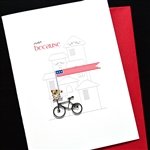 Friendship  " Miss You / Monkey "  FR218 Greeting Card