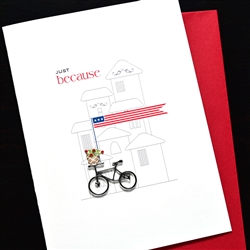 Friendship  " Miss You / Monkey "  FR218 Greeting Card