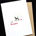 Friendship  " Miss You / Monkey "  FR219 Greeting Card