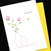 Friendship  "  Pink Flowers "  FR220 Greeting Card