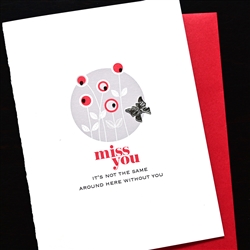 Friendship  " Miss You /Butterfly "  FR226 Greeting Card