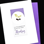 Friendship " Purple Crystals "  FR306 Greeting Card