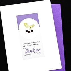 Friendship " Purple Crystals "  FR306 Greeting Card