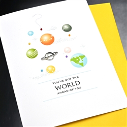 Graduation  " Planets "  GD23 Greeting Card