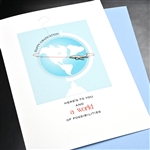 Graduation  " Jet Plane "  GD25 Greeting Card