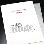 Graduation  " Huge "  GD32 Greeting Card