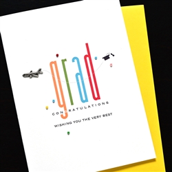 Graduation  " Very Best "  GD35 Greeting Card