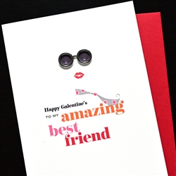 Valentine  " Amazing Friend "  GVT01 Greeting Card