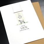 Get Well  " Lick In No Time "  GW22 Greeting Card