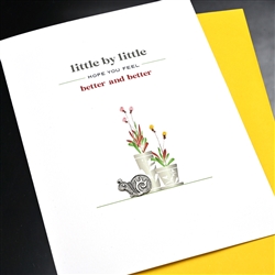 Get Well  " Little By Little "  GW34 Greeting Card