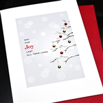 Christmas "Joy/ Ornaments "  HD13 Greeting Card