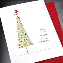 Christmas " Reindeer & Tree "  HD156 Greeting Card