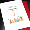 Christmas " Holiday Stocking "  HD158 Greeting Card