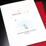 Holiday " Peace To All "  HD161 Greeting Card