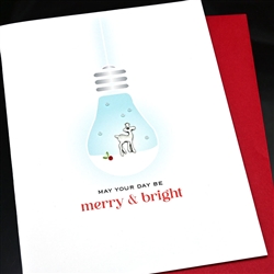 Christmas " Merry & Bright "  HD168 Greeting Card