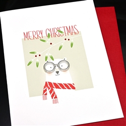 Christmas " Eyeglass "  HD171 Greeting Card