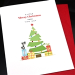 Christmas " Christmas From The Cat "  HD172 Greeting Card