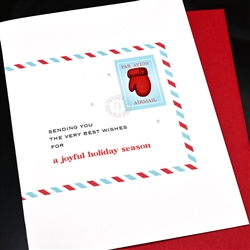 Christmas " Mitten "  HD173 Greeting Card