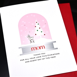 Christmas " Mom "  HD177 Greeting Card