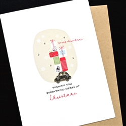 Christmas " Automobile "  HD244 Greeting Card