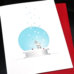 Christmas " Reindeer "  HDBLK02 Greeting Card