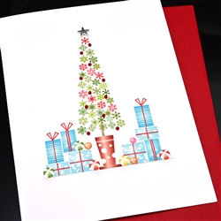 Christmas " Tree "  HDBLK03 Greeting Card