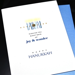 Hanukkah " Joy & Wonder "  HK10 Greeting Card