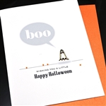 Halloween " BOO "  HW64 Greeting Card
