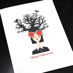 Halloween " Spooky Hair "  HW66 Greeting Card