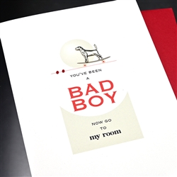 Love  " Bad Boy "  LV148 Greeting Card
