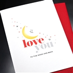 Love  " Moon & Star "  LV165 Greeting Card