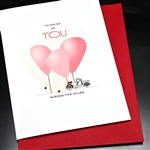 Love  " Across The Miles "  LV172 Greeting Card