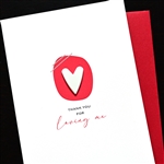 Love  " Big White Heart "  LV180 Greeting Card