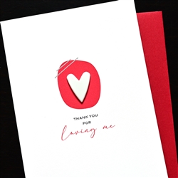 Love  " Big White Heart "  LV180 Greeting Card