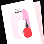 Love  " Rock My World "  LV1801Greeting Card