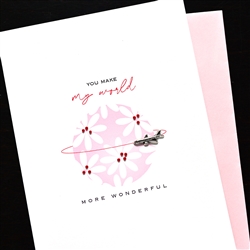 Love  " My World "  LV182 Greeting Card