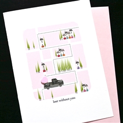 Love  "  Lost "  LV187 Greeting Card