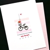 Love  "  Bicycle "  LV190 Greeting Card