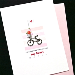 Love  "  Bicycle "  LV190 Greeting Card