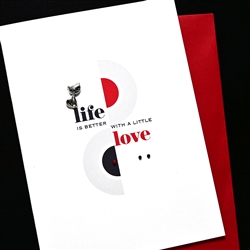 Love  "  Life & Love "  LV191 Greeting Card